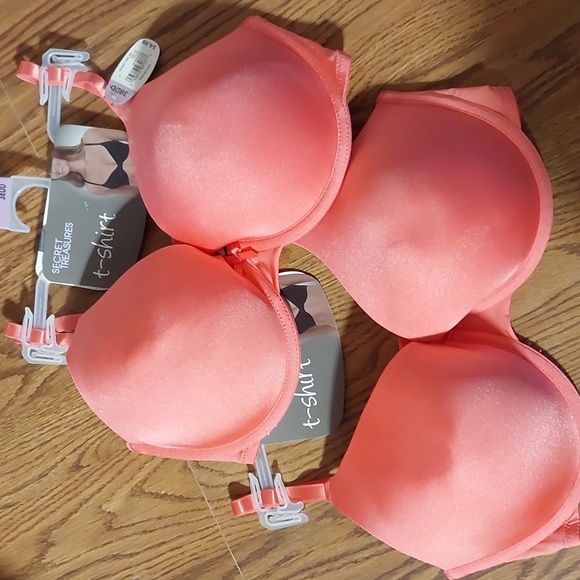 2 piece secret treasures 38 DD coral bras. - Picture 2 of 2